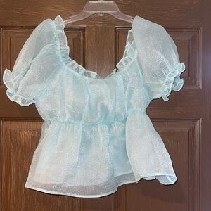 Women’s top -tulle iridescent